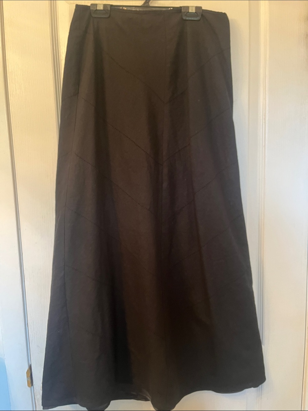 Women's Black A-Line Maxi Skirt